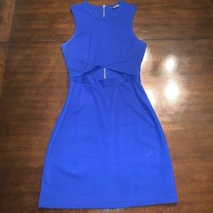 EXPRESS fitted peek-a-boo mini. Size 4